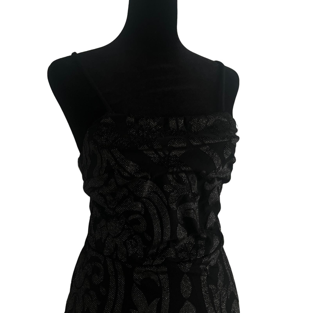 Lulus Mini Slip Dress with Silver Sparkle Detail- M - Picture 2 of 5
